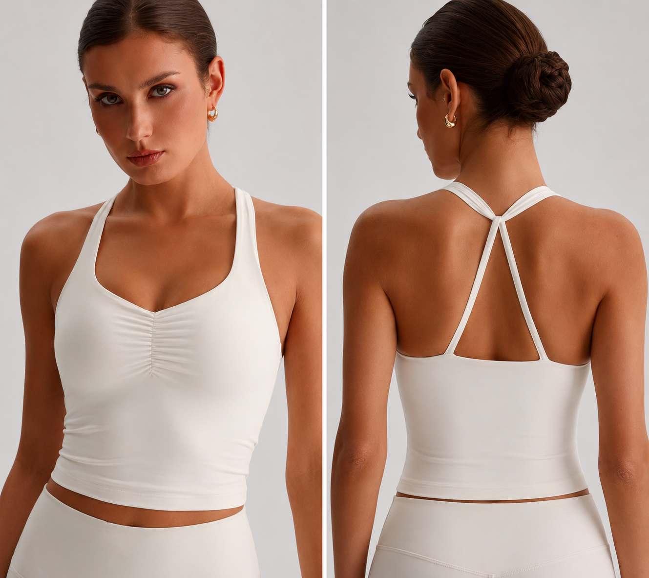 Sports Bra Halter Ivory – Size S