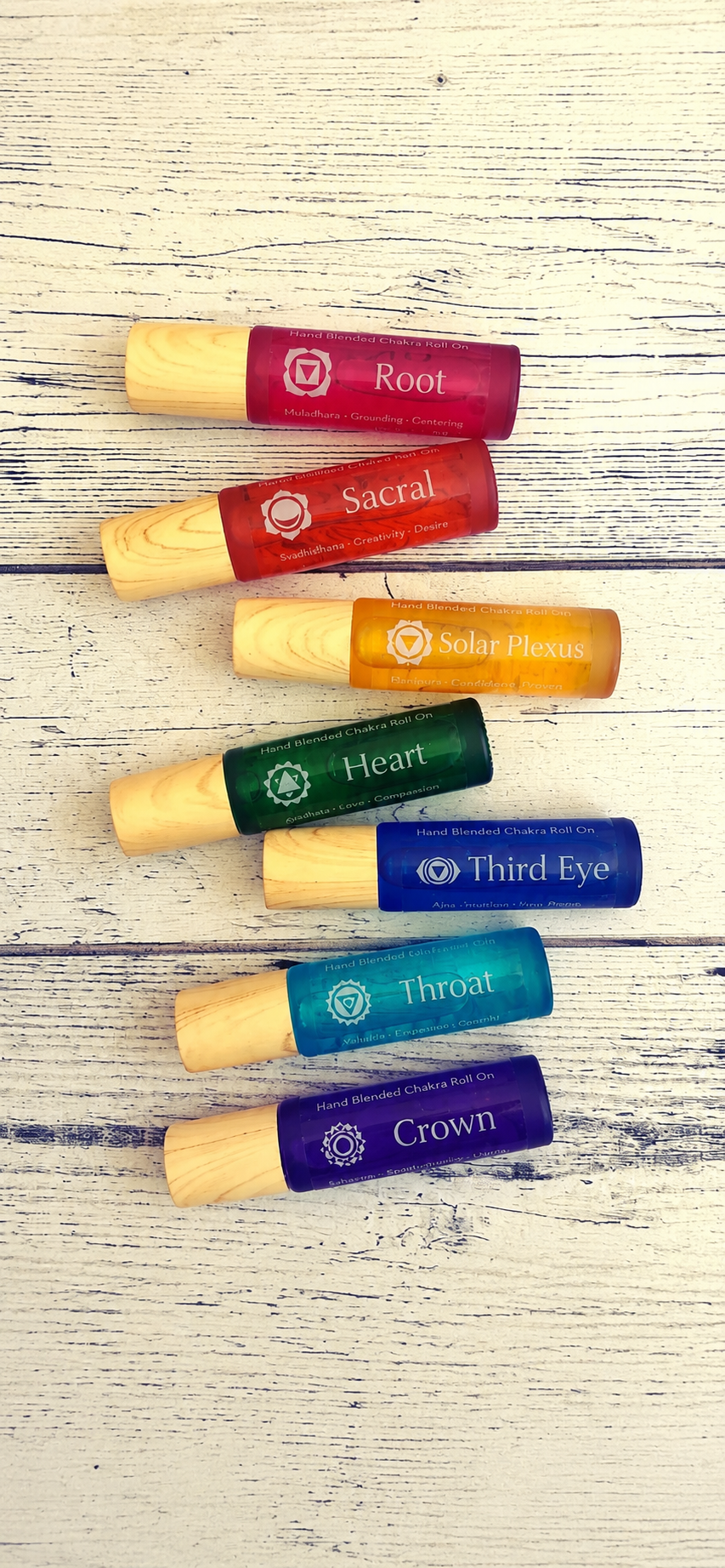 Chakra Roll On Perfume – 7 Blends for Energy Balance | Pure Essential Oils