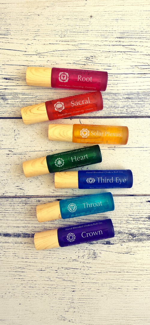Chakra Roll On Perfume – 7 Blends for Energy Balance | Pure Essential Oils