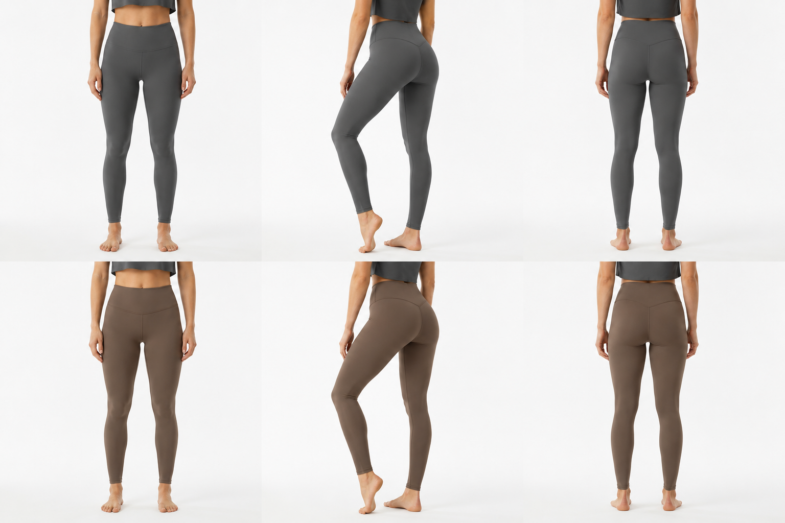 High-Waist Yoga Leggings | Nylon & Elastane | Size S