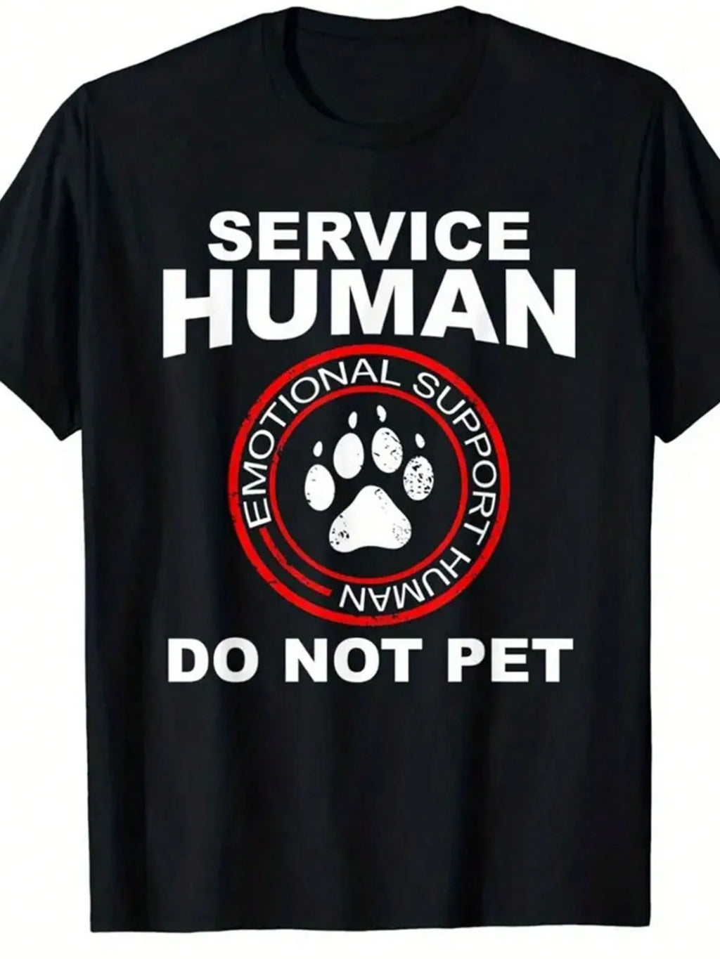 Unisex Cotton Tee – Fun Dog Emotional Support