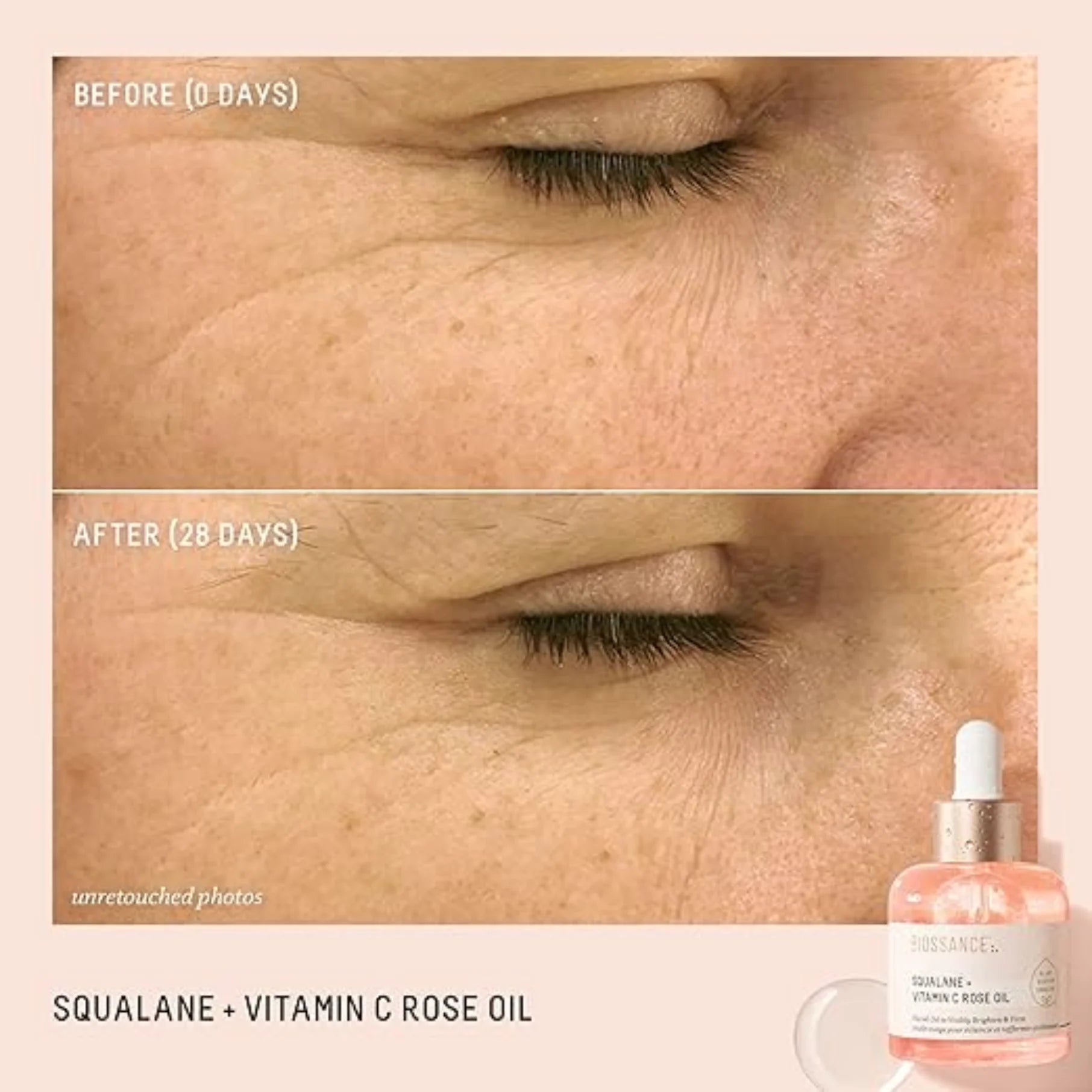 Squalane & Vitamin C Rose Brightening Facial Oil