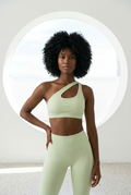 Asymmetric Mint Green Yoga Set
